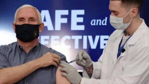 Mike Pence gets vaccinated on live television