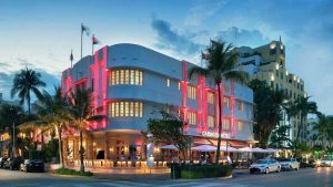 The famous Cardozo Hotel located on Ocean Drive